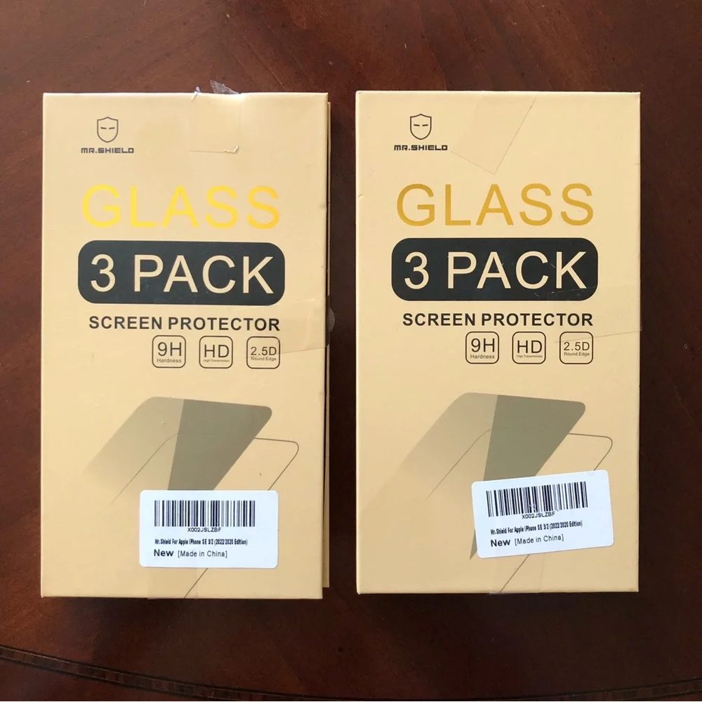 New in Packages Bundle of Mr. Shield Cellphone Screen Protector Diferentes Sizes